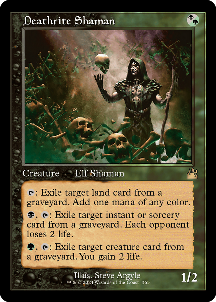 Deathrite Shaman (Retro Frame) [Ravnica Remastered]