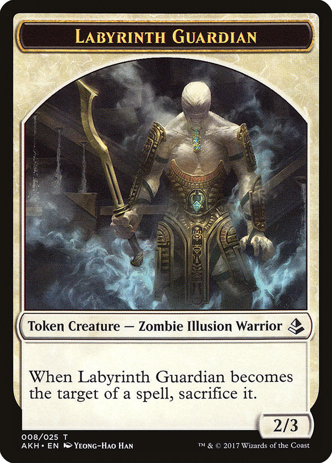 Labyrinth Guardian // Insect Double-sided Token [Amonkhet Tokens] | Gauntlet Hobbies - Angola