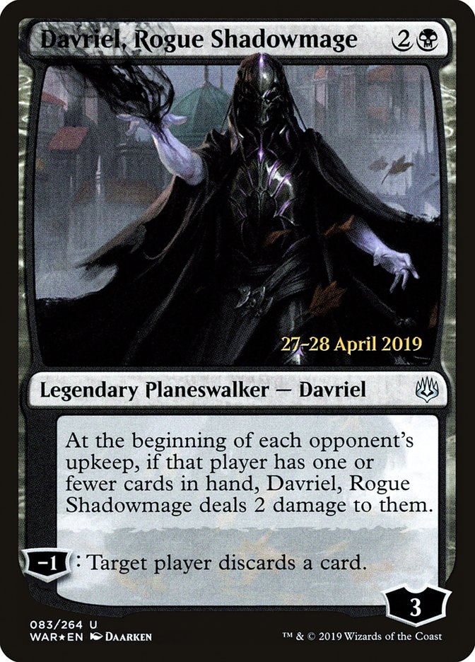 Davriel, Rogue Shadowmage [War of the Spark Prerelease Promos] | Gauntlet Hobbies - Angola