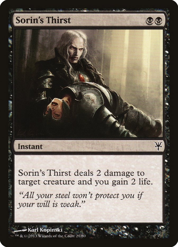 Sorin's Thirst [Duel Decks: Sorin vs. Tibalt] | Gauntlet Hobbies - Angola