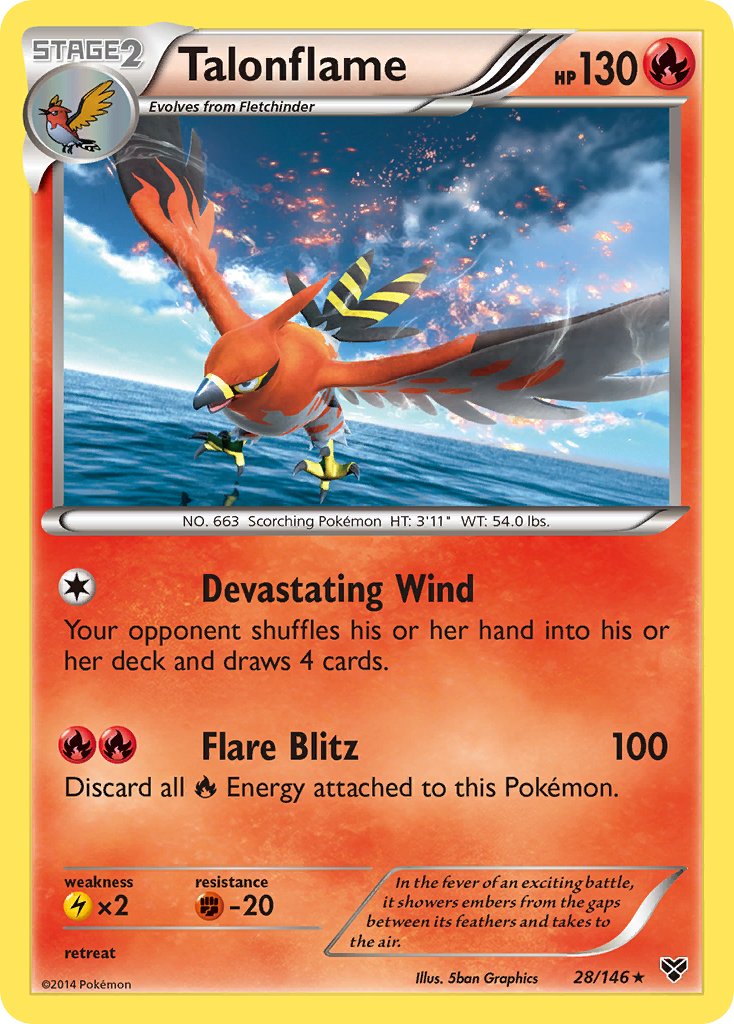 Talonflame (28/146) (Cosmos Holo) (Blister Exclusive) [XY: Base Set] | Gauntlet Hobbies - Angola