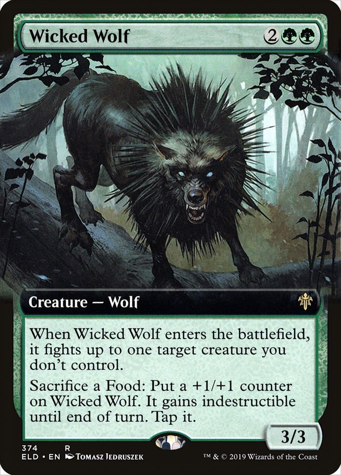 Wicked Wolf (Extended) [Throne of Eldraine] | Gauntlet Hobbies - Angola