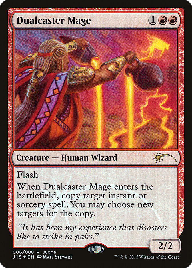 Dualcaster Mage [Judge Gift Cards 2015] | Gauntlet Hobbies - Angola