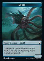 Squid // Copy Double-sided Token [Commander Legends: Battle for Baldur's Gate Tokens]