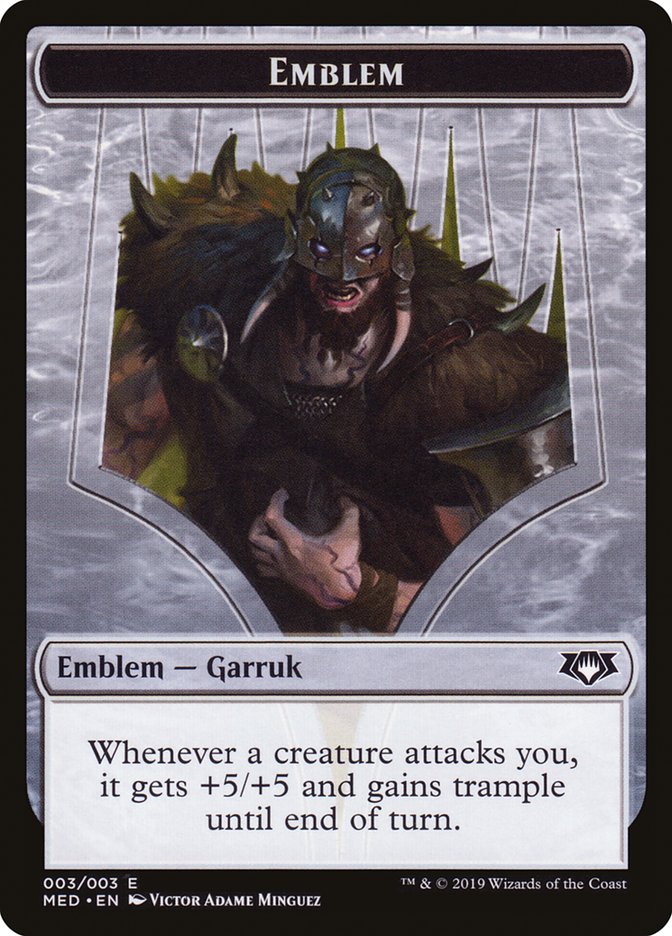 Garruk, Apex Predator Emblem [Mythic Edition Tokens] | Gauntlet Hobbies - Angola