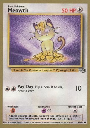 Meowth (56/64) (Gold Bordered Promo) [Jungle Unlimited] | Gauntlet Hobbies - Angola