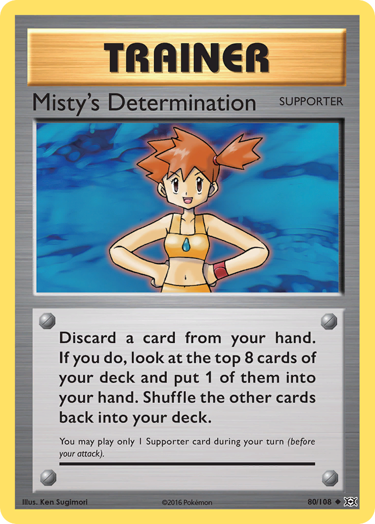 Misty's Determination (80/108) [XY: Evolutions] | Gauntlet Hobbies - Angola