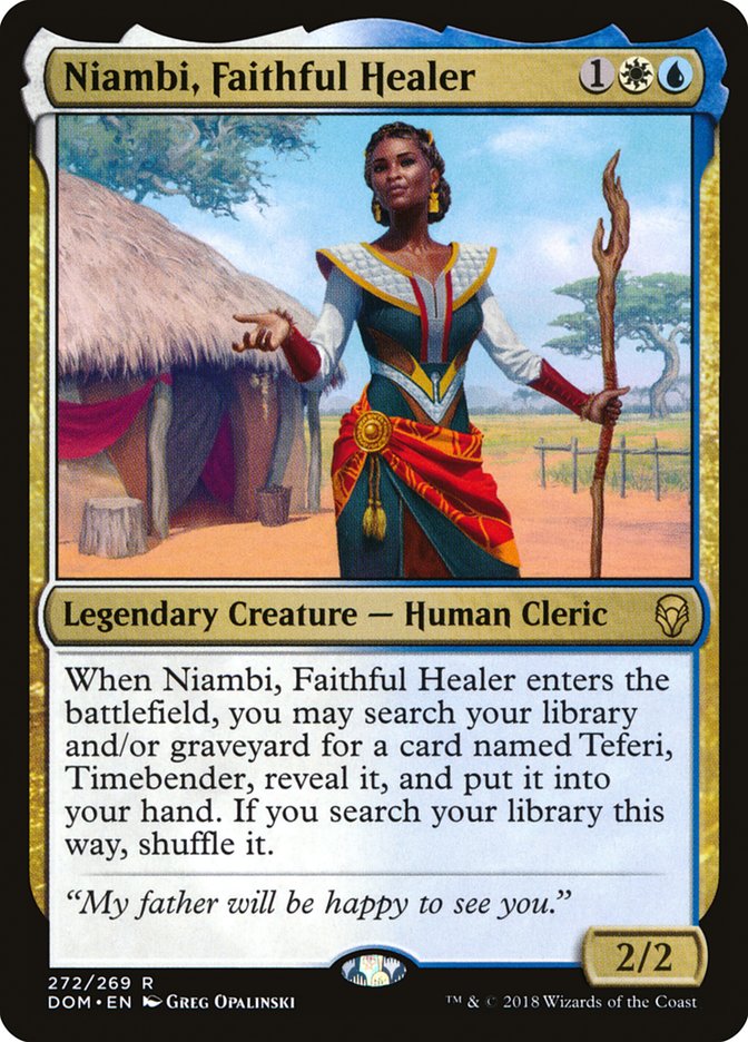 Niambi, Faithful Healer [Dominaria] | Gauntlet Hobbies - Angola