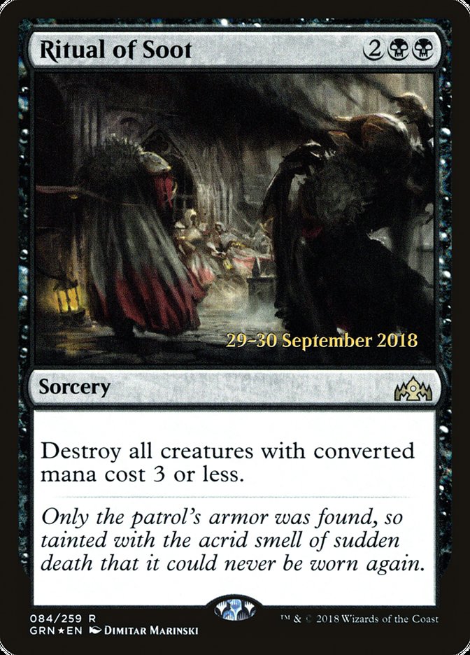 Ritual of Soot [Guilds of Ravnica Prerelease Promos] | Gauntlet Hobbies - Angola