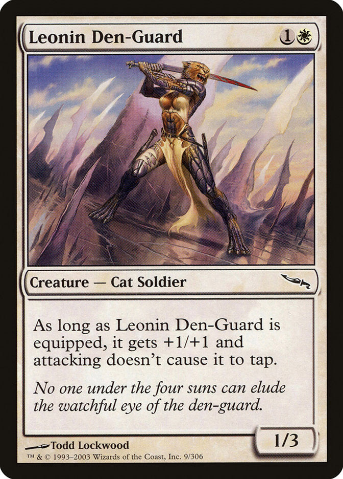 Leonin Den-Guard [Mirrodin] | Gauntlet Hobbies - Angola