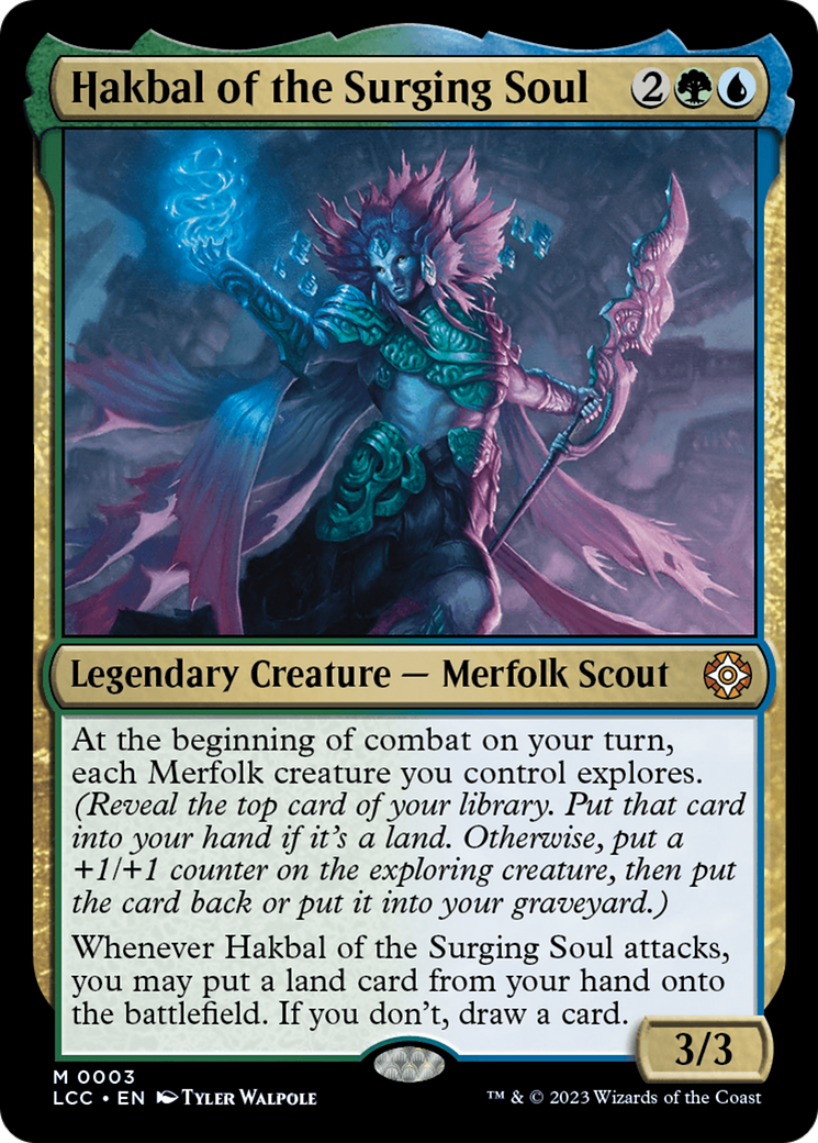 Hakbal of the Surging Soul [The Lost Caverns of Ixalan Commander] | Gauntlet Hobbies - Angola