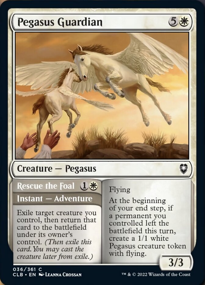 Pegasus Guardian // Rescue the Foal [Commander Legends: Battle for Baldur's Gate] | Gauntlet Hobbies - Angola