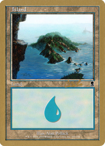 Island (cr335) (Carlos Romao) [World Championship Decks 2002]