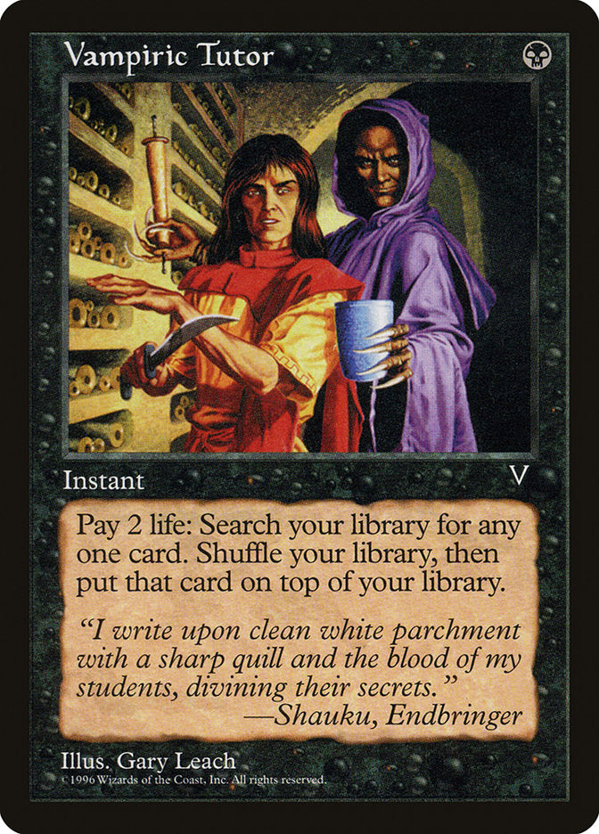 Vampiric Tutor [Visions] | Gauntlet Hobbies - Angola