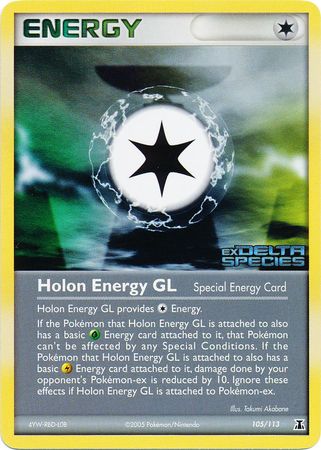 Holon Energy GL (105/113) (Stamped) [EX: Delta Species] | Gauntlet Hobbies - Angola