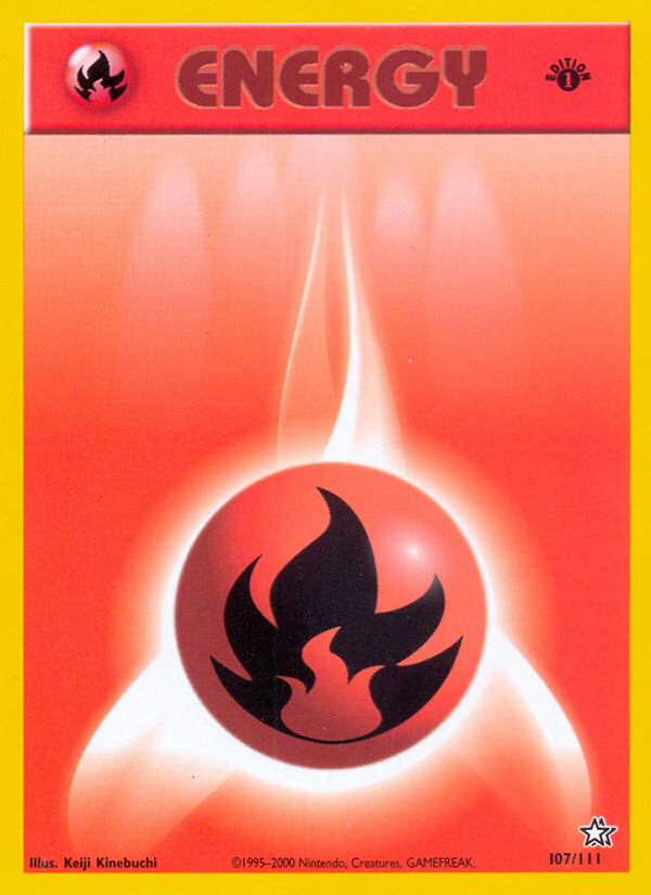 Fire Energy (107/111) [Neo Genesis 1st Edition] | Gauntlet Hobbies - Angola