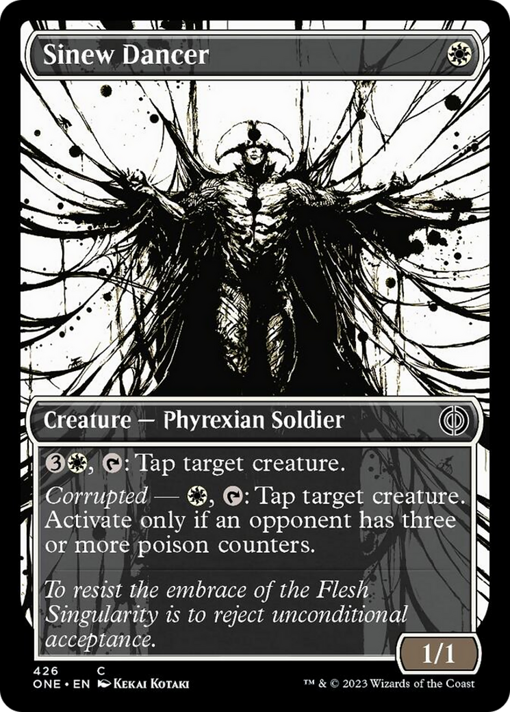 Sinew Dancer (Showcase Ichor Step-and-Compleat Foil) [Phyrexia: All Will Be One] | Gauntlet Hobbies - Angola
