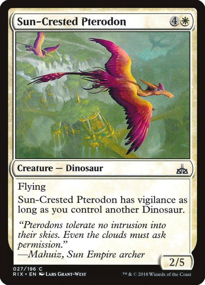 Sun-Crested Pterodon [Rivals of Ixalan] | Gauntlet Hobbies - Angola