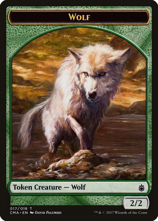 Wolf Token (017/019) [Commander Anthology Tokens] | Gauntlet Hobbies - Angola