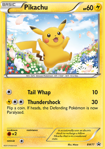 Pikachu (BW77) [Black & White: Black Star Promos]