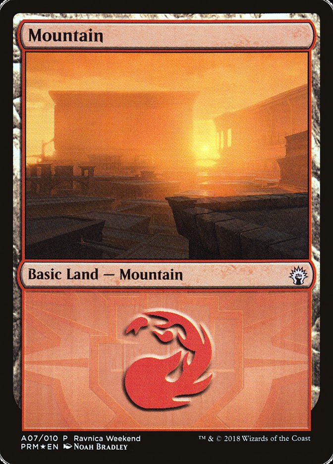 Mountain (A07) [Ravnica Allegiance Ravnica Weekend] | Gauntlet Hobbies - Angola