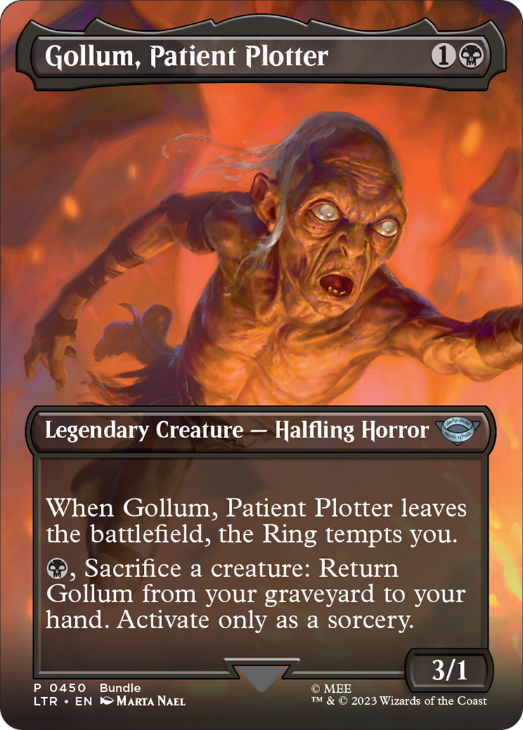 Gollum, Patient Plotter (Borderless Alternate Art) [The Lord of the Rings: Tales of Middle-Earth] | Gauntlet Hobbies - Angola