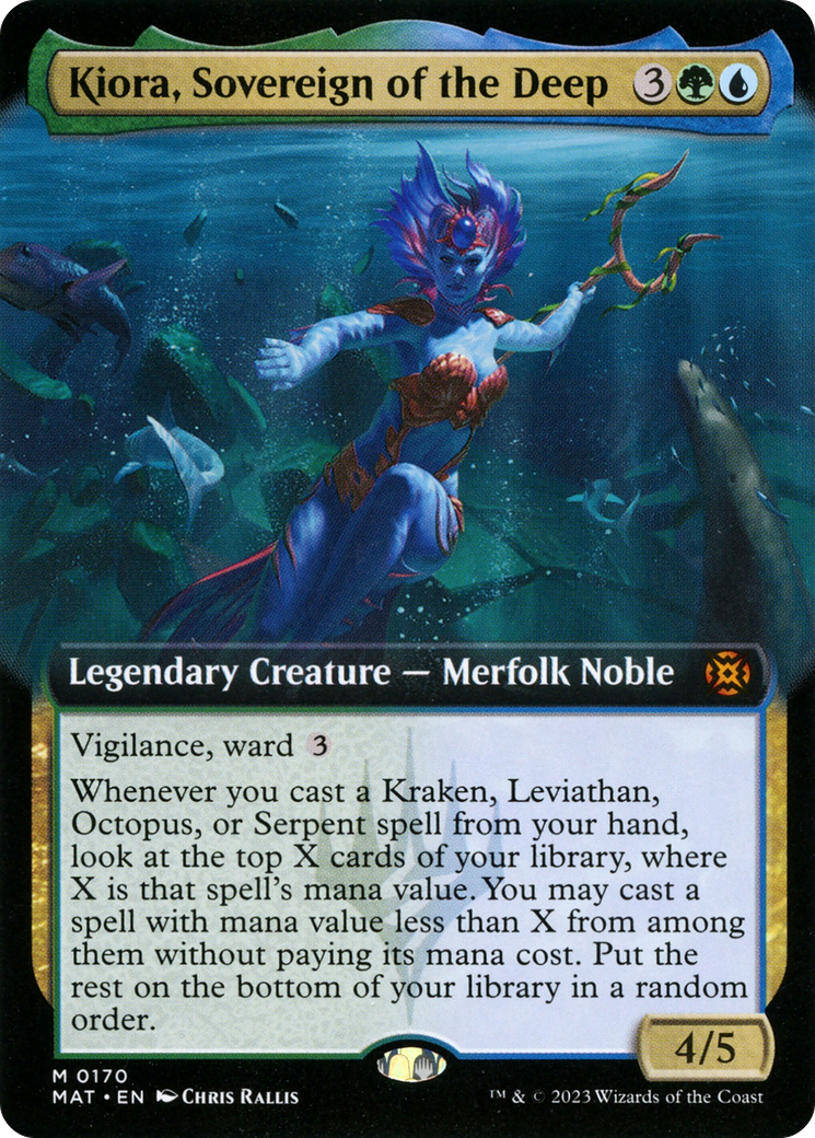Kiora, Sovereign of the Deep (Extended Art) [March of the Machine: The Aftermath] | Gauntlet Hobbies - Angola