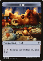 Bear // Food (18) Double-sided Token [Throne of Eldraine Tokens]