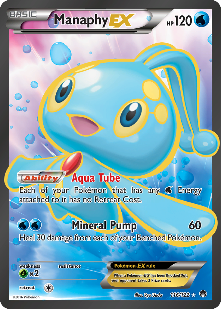 Manaphy EX (116/122) [XY: BREAKpoint] | Gauntlet Hobbies - Angola