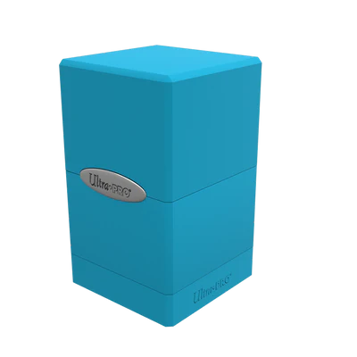 Classic Satin Tower Deck Box - Sky Blue