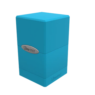 Classic Satin Tower Deck Box - Sky Blue