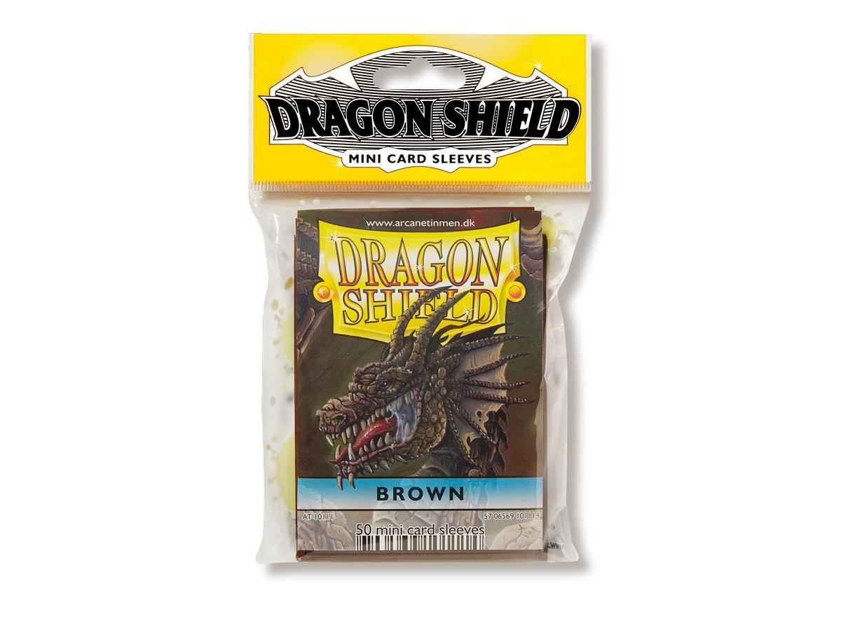Dragon Shield Classic (Mini) Sleeve - Brown ‘Brakish’ 50ct | Gauntlet Hobbies - Angola