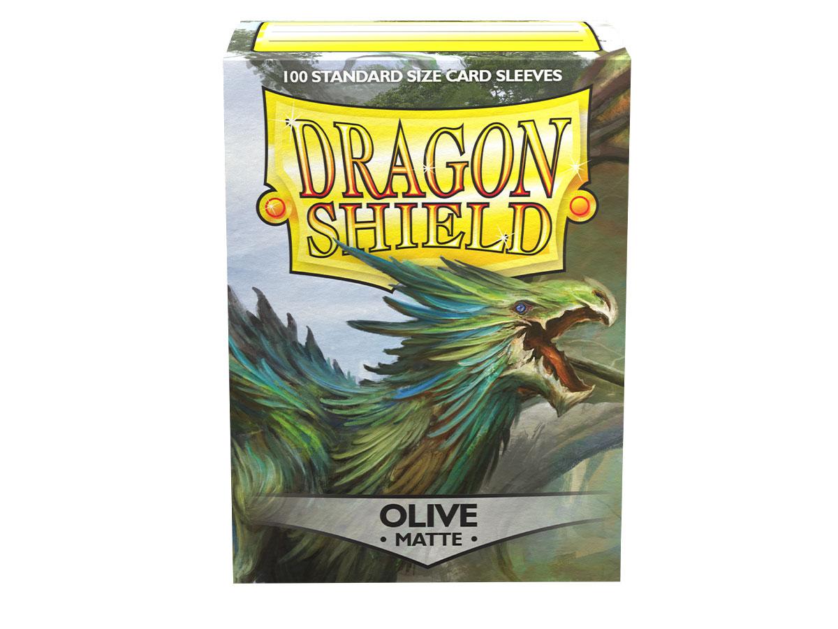 Dragon Shield Matte Sleeve - Olive ‘Lavom’ 100ct | Gauntlet Hobbies - Angola
