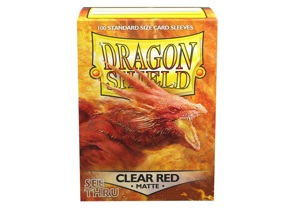 Dragon Shield Sleeve -  ‘Clear Red' 100ct