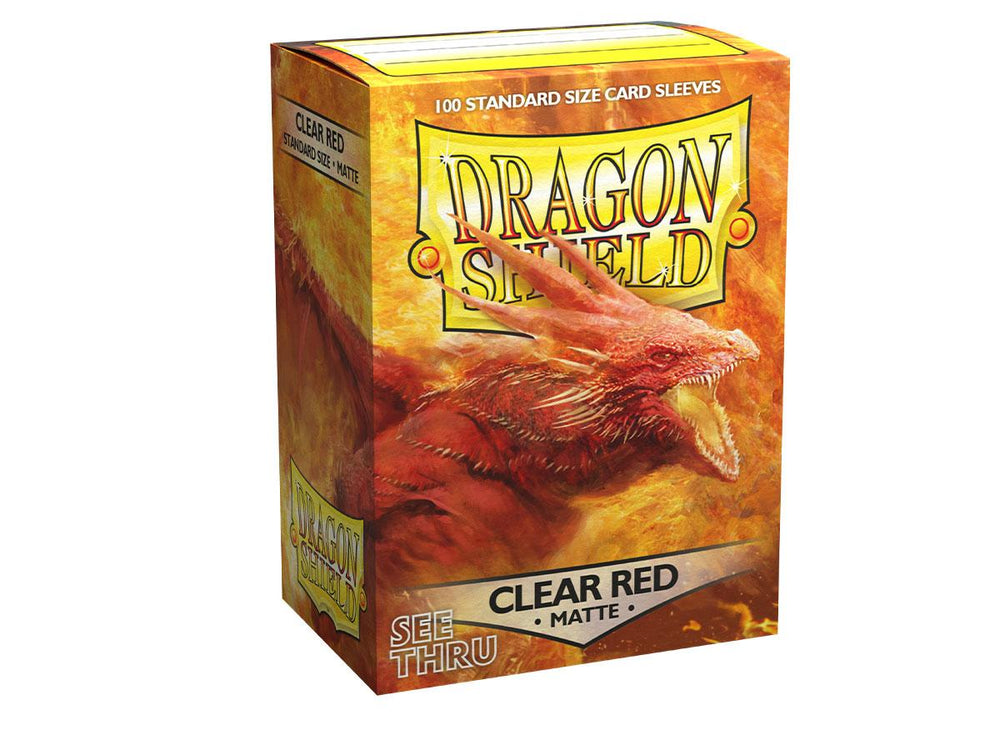 Dragon Shield Sleeve -  ‘Clear Red' 100ct