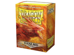 Dragon Shield Sleeve -  ‘Clear Red' 100ct | Gauntlet Hobbies - Angola