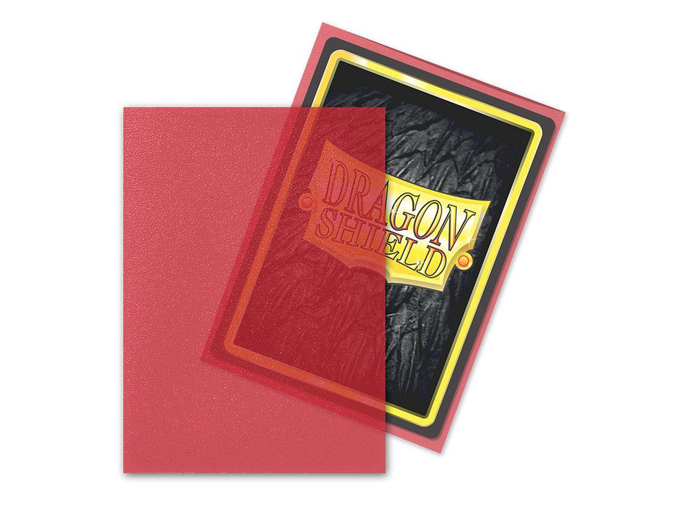 Dragon Shield Sleeve -  ‘Clear Red' 100ct