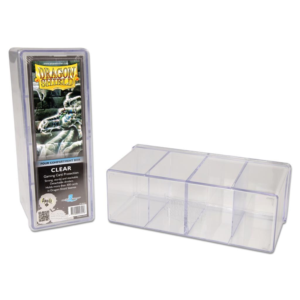 Dragon Shield Four Compartment Box – Clear | Gauntlet Hobbies - Angola