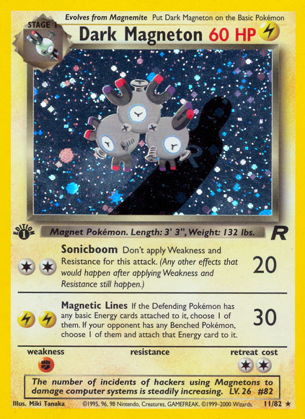 Dark Magneton (11/82) [Team Rocket 1st Edition] | Gauntlet Hobbies - Angola