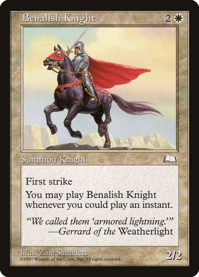 Benalish Knight [Weatherlight] | Gauntlet Hobbies - Angola
