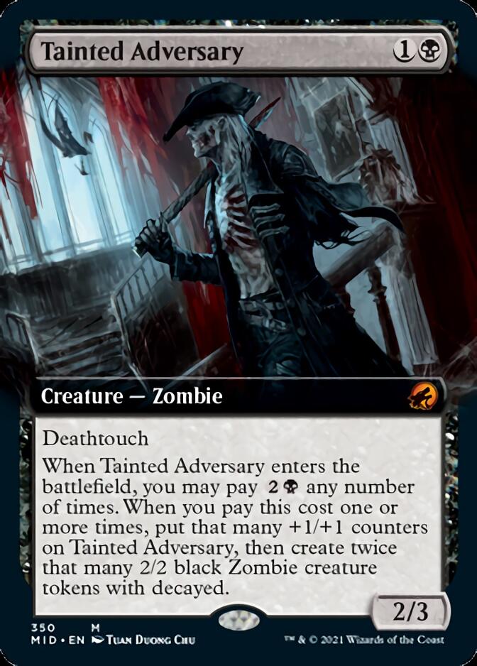 Tainted Adversary (Extended) [Innistrad: Midnight Hunt] | Gauntlet Hobbies - Angola