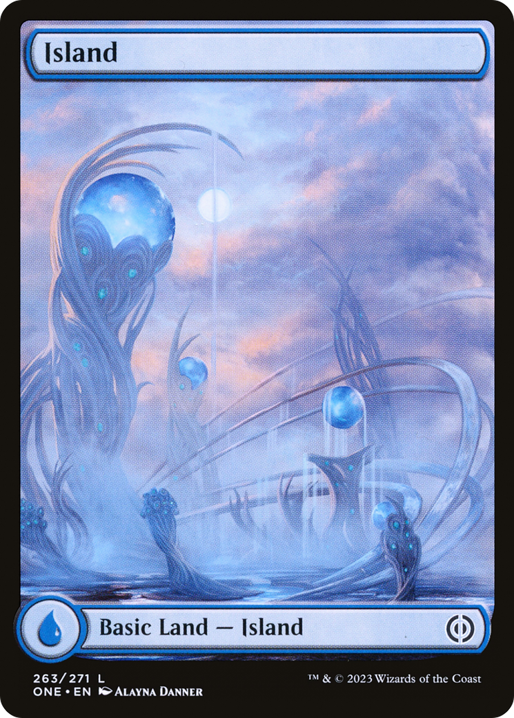 Island (263) (Full-Art) [Phyrexia: All Will Be One] | Gauntlet Hobbies - Angola