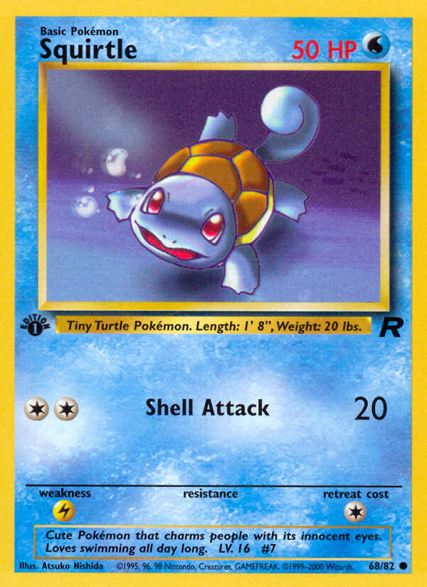 Squirtle (68/82) [Team Rocket 1st Edition] | Gauntlet Hobbies - Angola