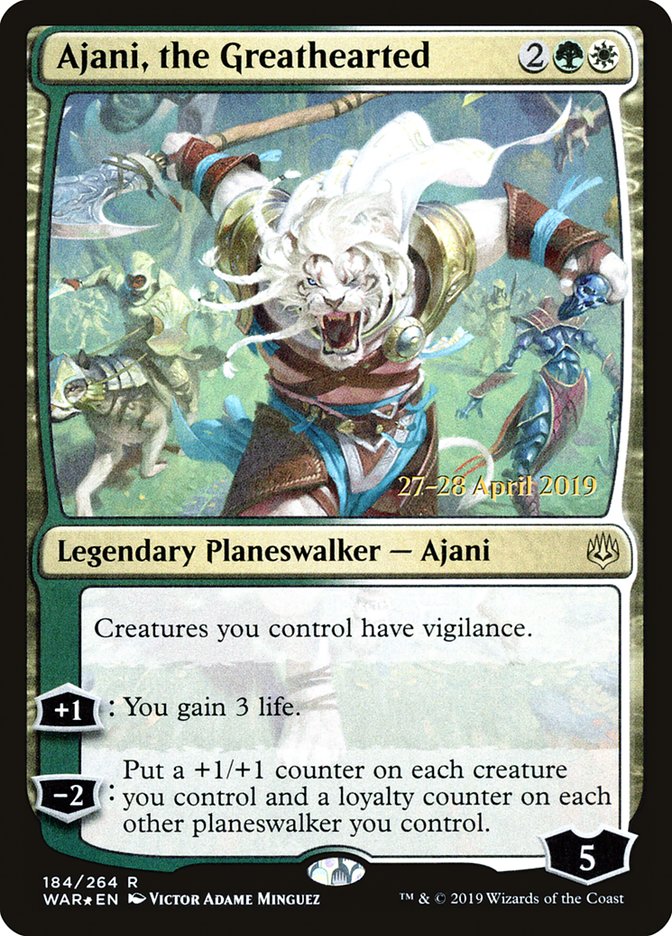 Ajani, the Greathearted [War of the Spark Prerelease Promos] | Gauntlet Hobbies - Angola