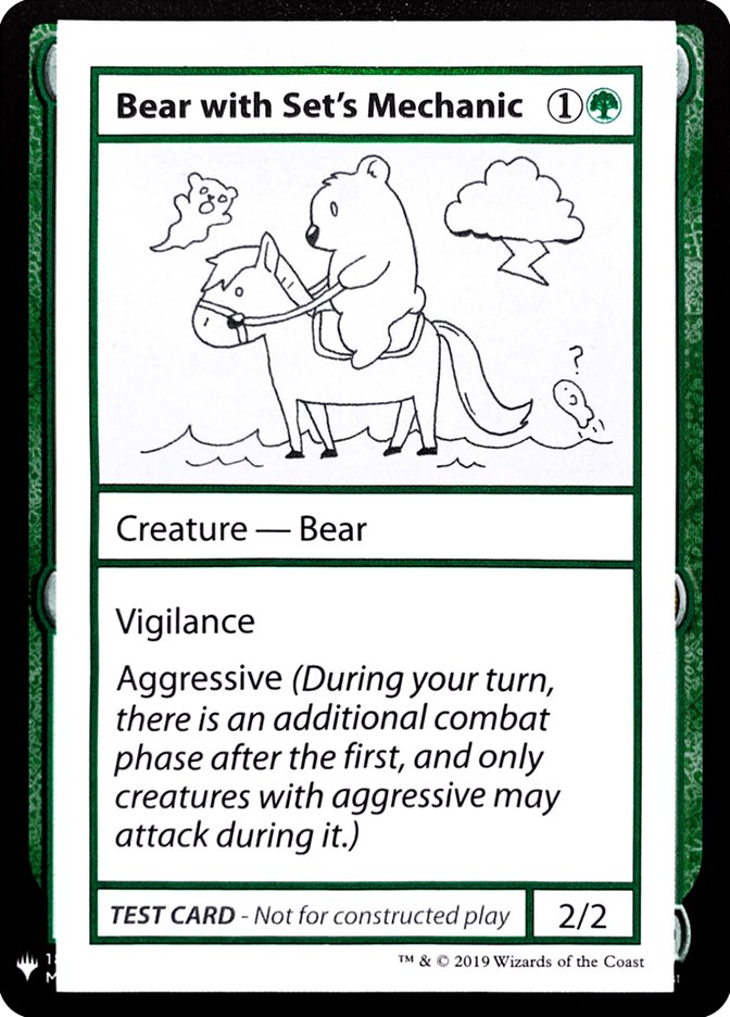 Bear with Set's Mechanic [Mystery Booster Playtest Cards] | Gauntlet Hobbies - Angola