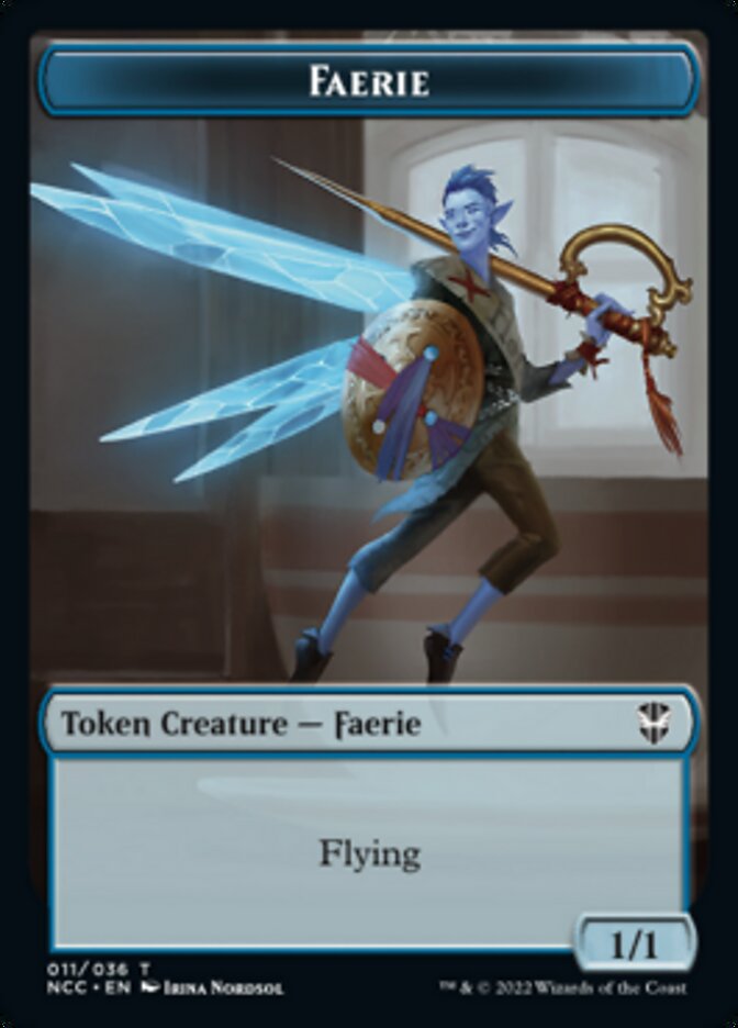 Faerie // Rogue Double-sided Token [Streets of New Capenna Commander Tokens] | Gauntlet Hobbies - Angola