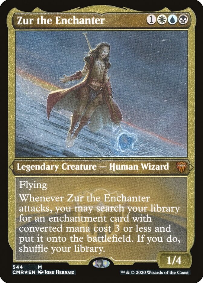 Zur the Enchanter (Etched) [Commander Legends] | Gauntlet Hobbies - Angola