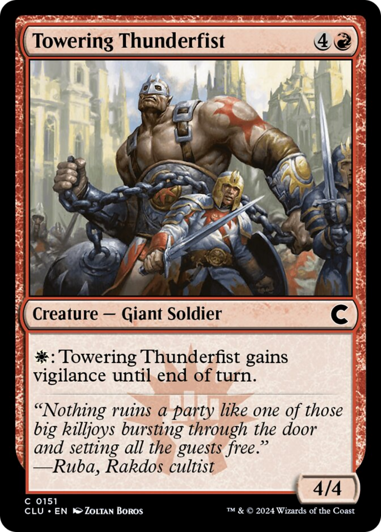 Towering Thunderfist [Ravnica: Clue Edition] | Gauntlet Hobbies - Angola