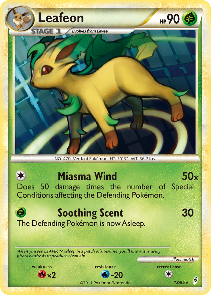 Leafeon (13/95) [HeartGold & SoulSilver: Call of Legends] | Gauntlet Hobbies - Angola