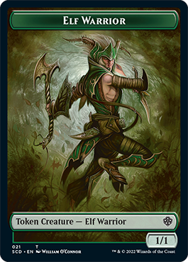 Elf Warrior // Cat Beast Double-Sided Token [Starter Commander Decks]